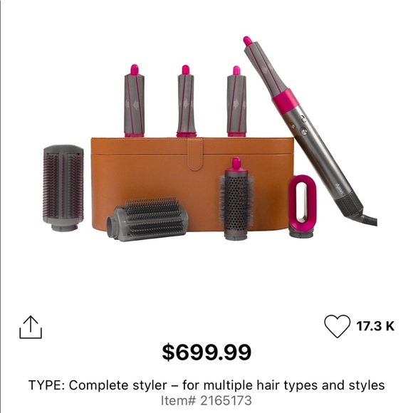 ❤️SOLD❤️Dyson Airwrap™ styler Complete (Nickel/Fuchsia) - Picture 5 of 5